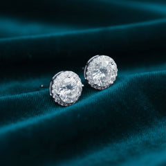 Round Moissanite Earrings
